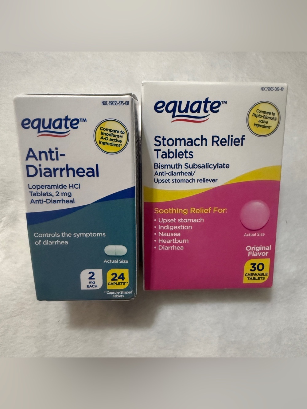 💜 Compared to Imodium A-D & Pepto Stomach Relief Days - Equate